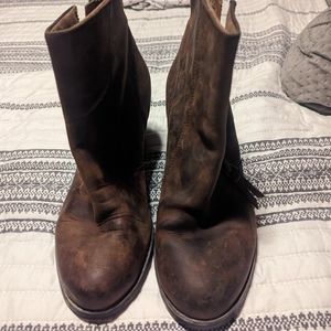 Clark's indigo booties